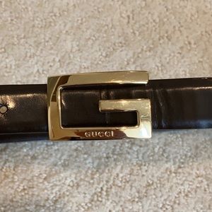 Authentic Gucci patent leather belt